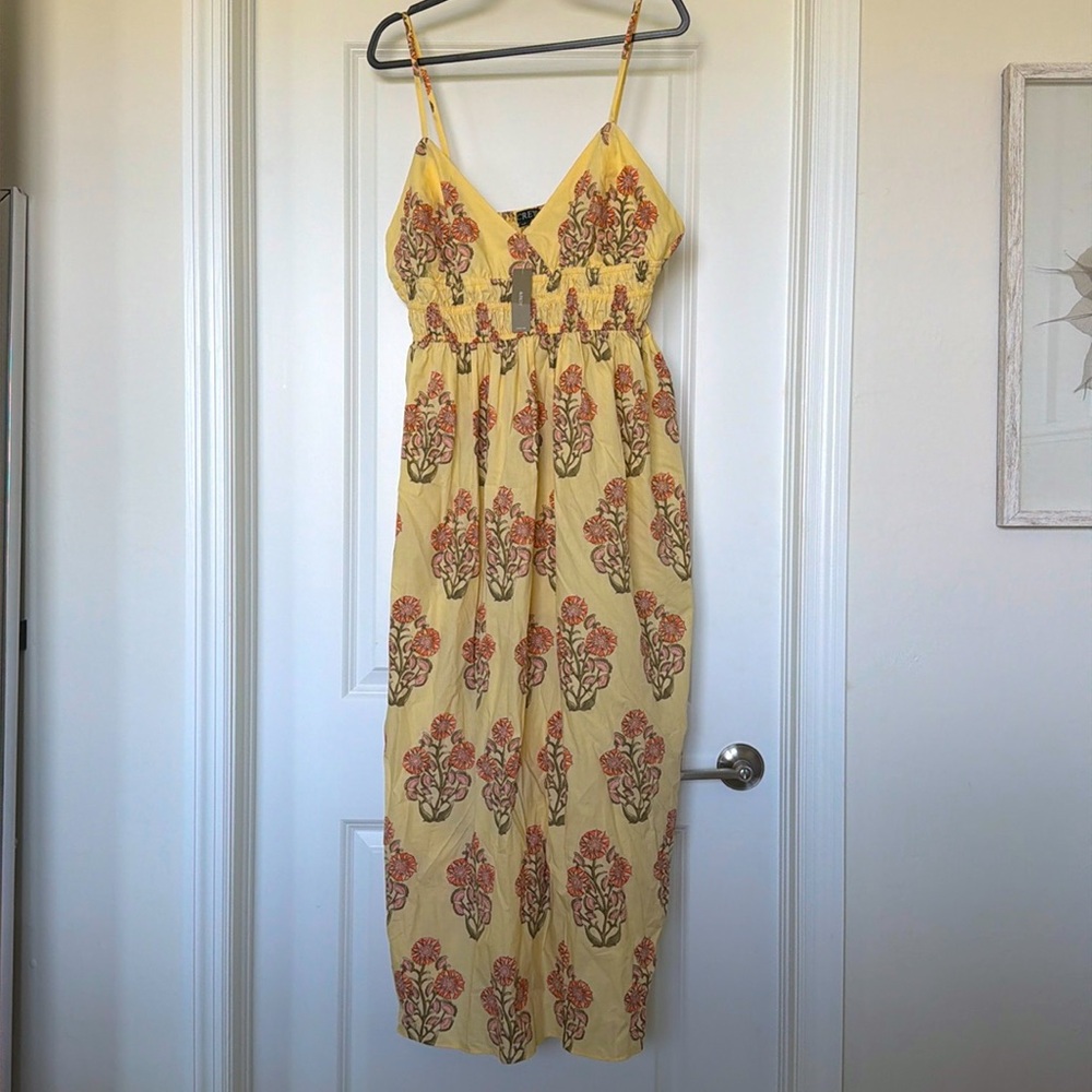 J.Crew Yellow Floral Maxi Dress Size 18 *NWT*